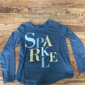 Grey sparkle tee- shirt